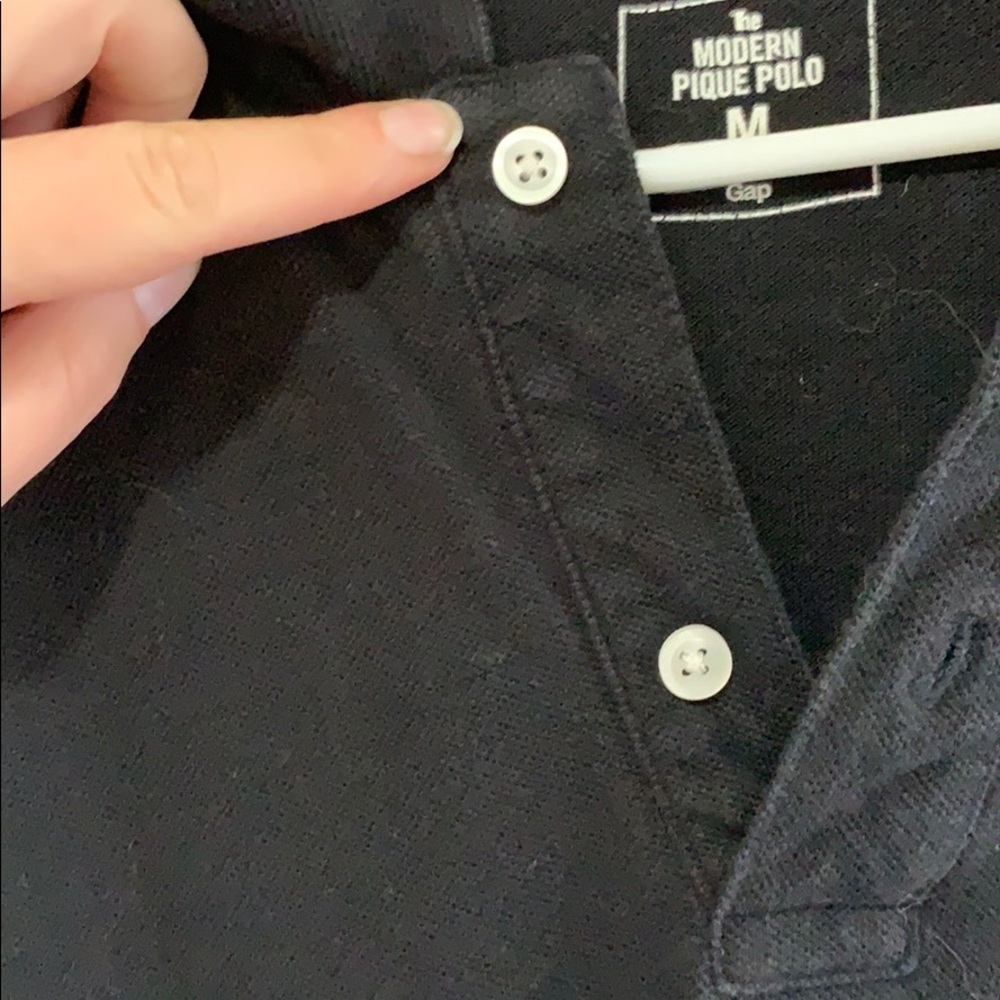 Medium Black GAP Polo Shirt - Picture 3 of 8